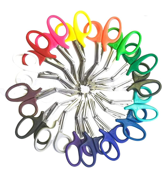 Trauma Shears Heavy Duty Assorted Rainbow, Ideal for EMS, Nurse, Medic, Police and Firefighter.