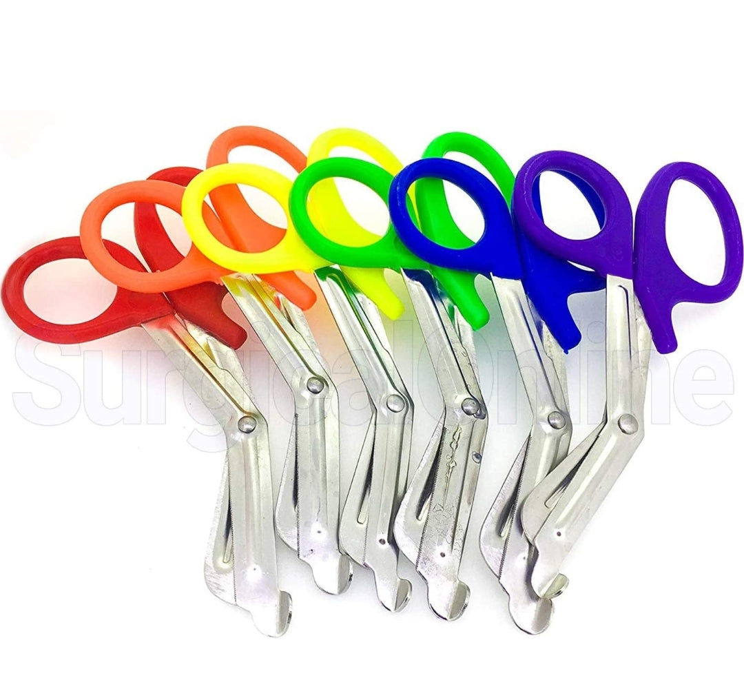 Trauma Shears Heavy Duty Assorted Rainbow, Ideal for EMS, Nurse, Medic, Police and Firefighter.